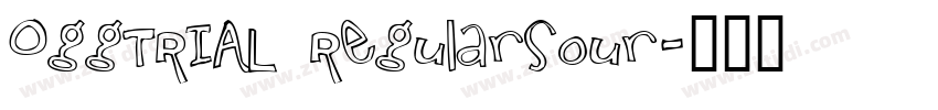OggTRIAL RegularSour字体转换